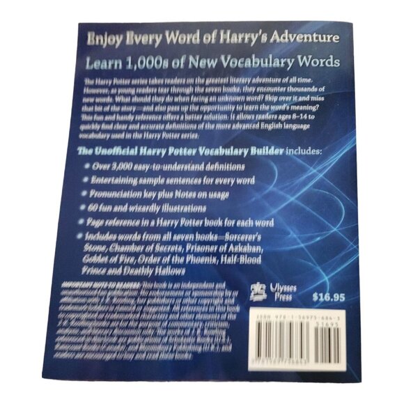THE UNOFFICIAL HARRY POTTER VOCABULARY BUILDER 3000 By Van Sayre Young Book Owne - Picture 2 of 7